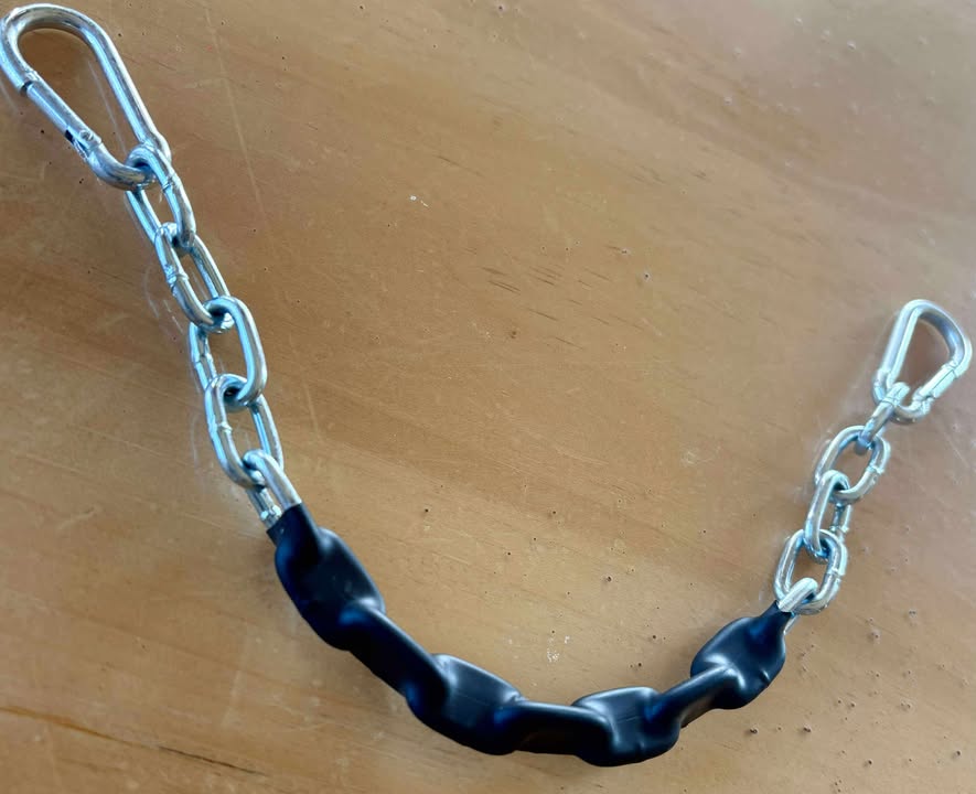 Chain Chinstraps w/ rubber covering
