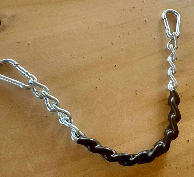 Chain Chinstraps w/ rubber covering